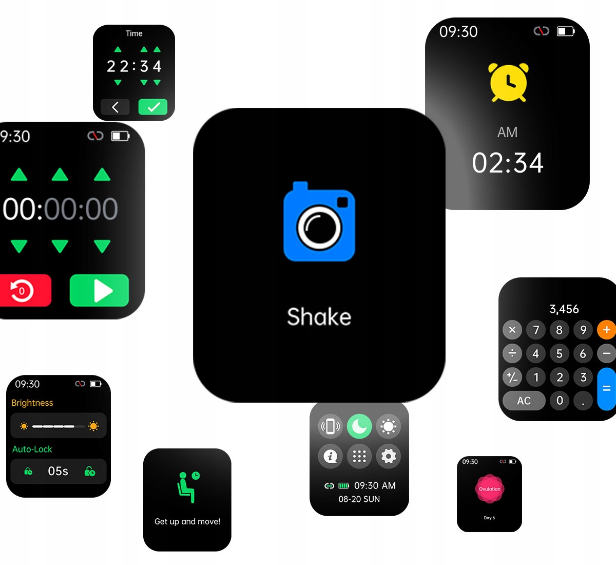 SMARTBAND SMARTWATCH ZEGAREK SPORTOWY AMOLED PRO DAMSKI PULS SPORT FIT SMS Stan opakowania oryginalne