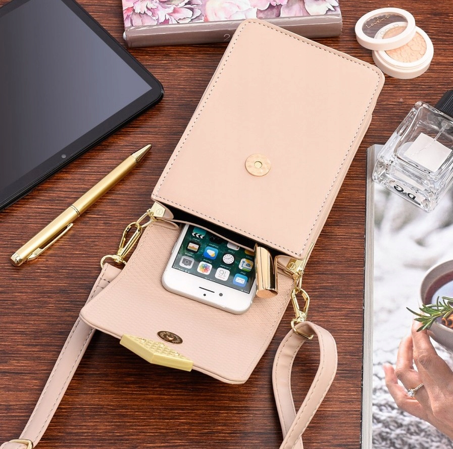 TOREBKA DAMSKA NA TELEFON PORTFEL CASE ETUI LISTONOSZKA KOPERTÓWKA MAŁA KOL Model 2788