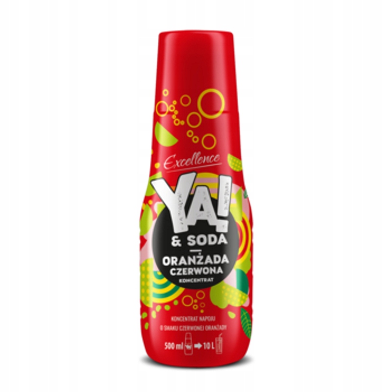 Ya!&soda Oranżada Czerwona Koncentrat napoju 500 ml.. Excellence Sa