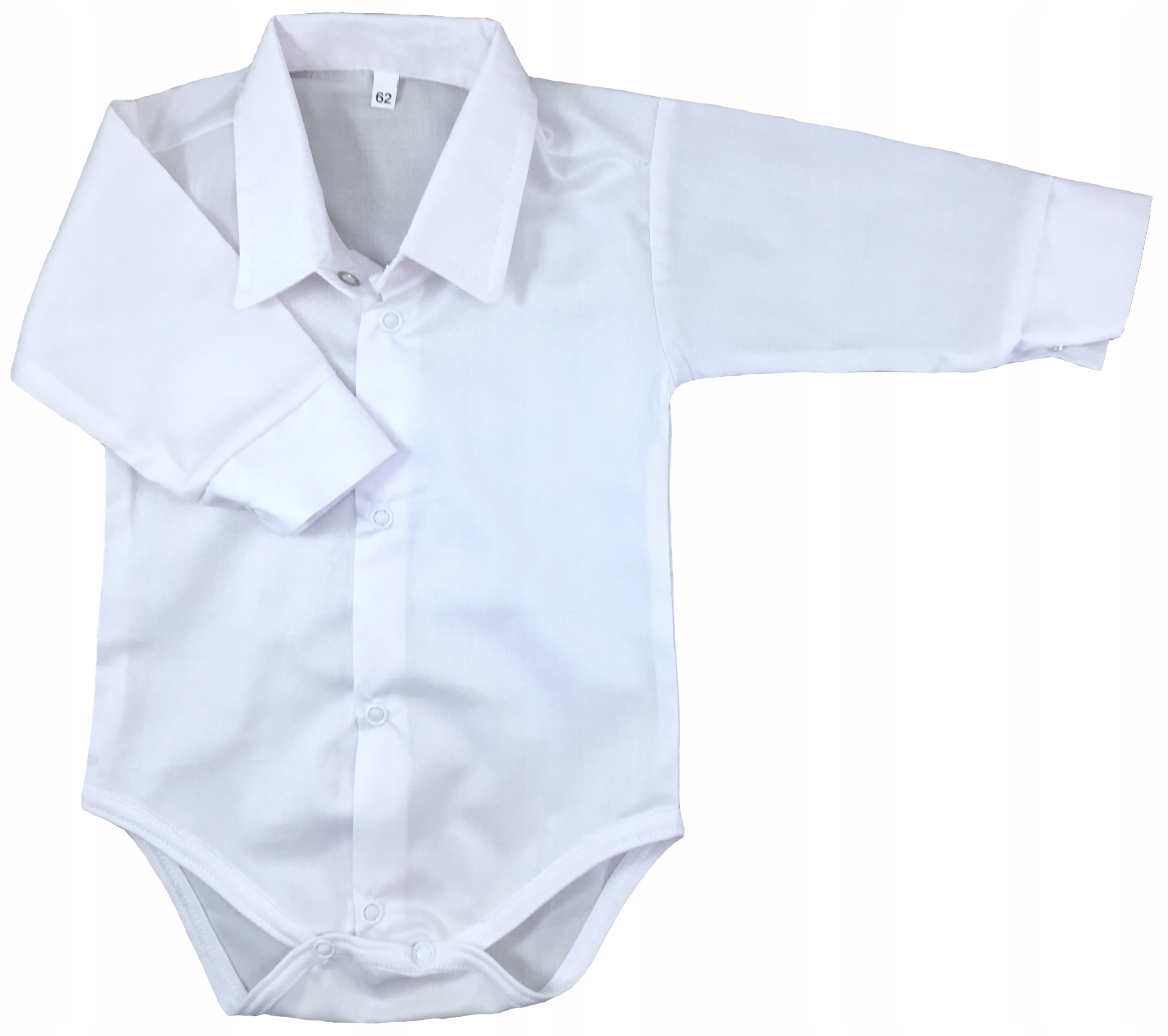 Koszulobody białe wizytowe 62 cm koszula 2-4 m