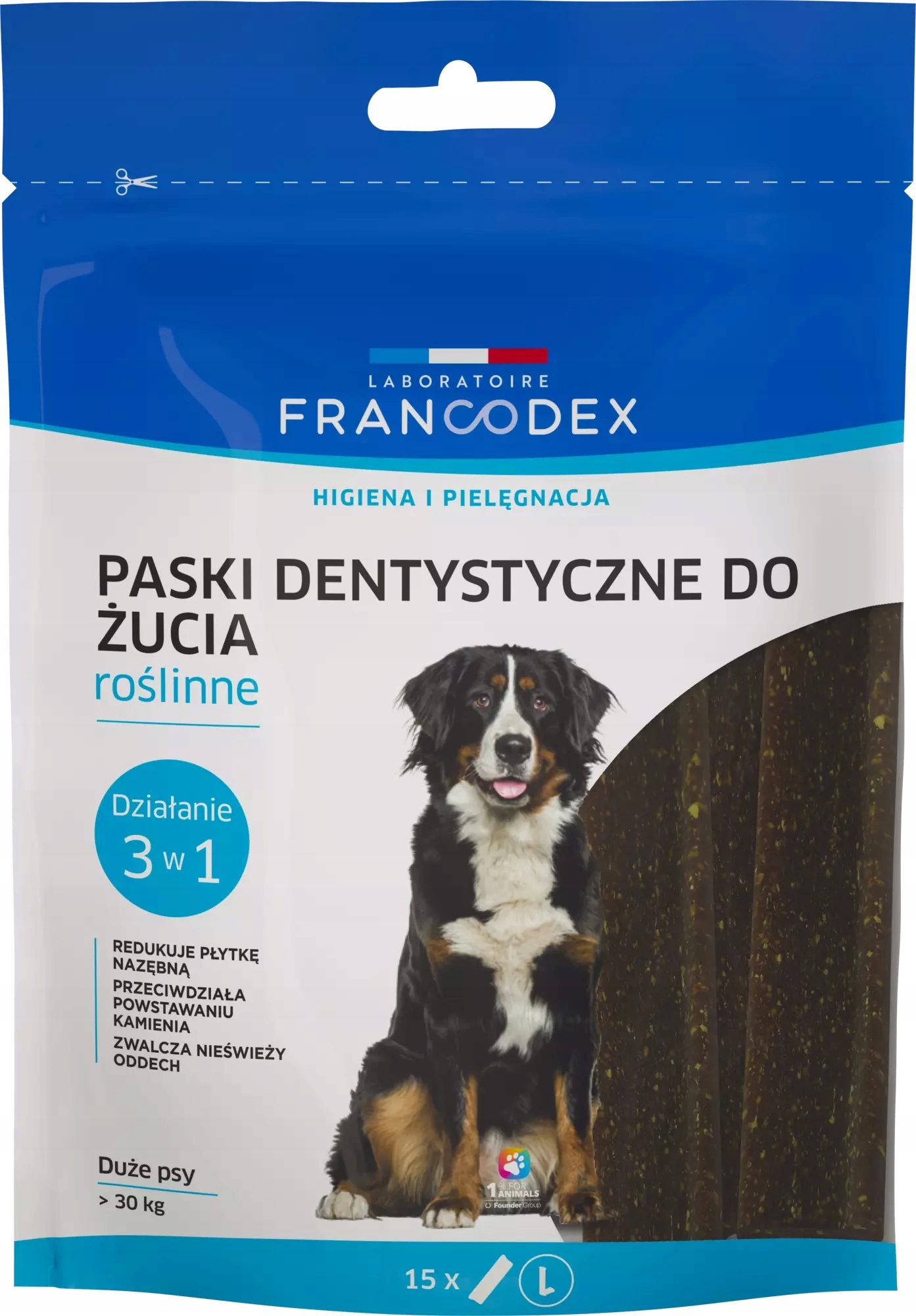 Francodex kousací pásky L pro ošklivý zápach z tlamy 502,5 g/15 ks