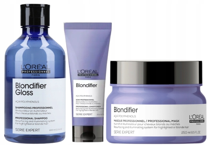 Loreal Blondifier sada šampon kondicionér maska