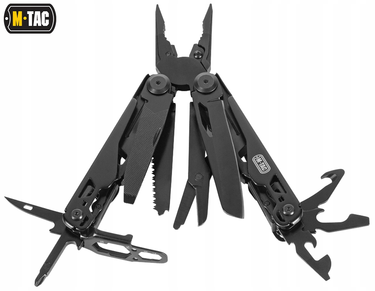 MULTITOOL NARZĘDZIE WIELOFUNKCYJNE M-TAC TYPE 9 11w1 Z KABURĄ CZARNY Kod producenta 60023501
