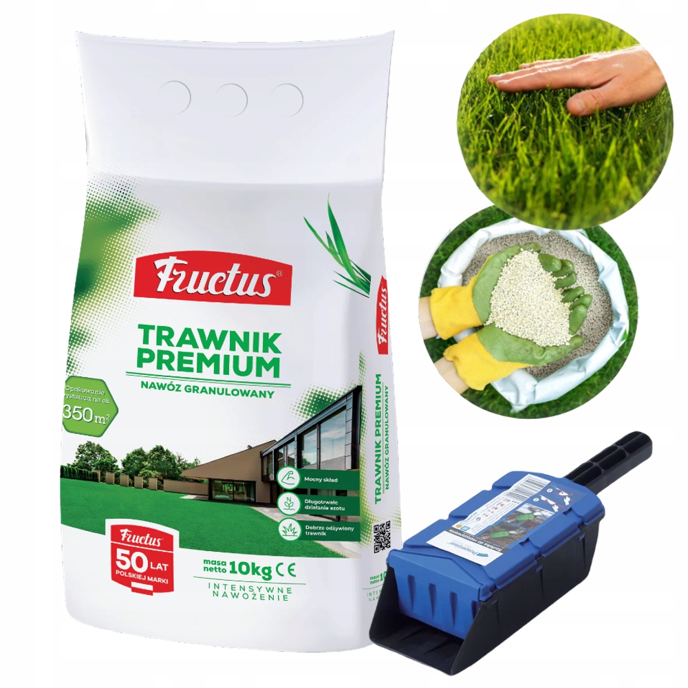 Wieloskładnikowy Nawóz Do Trawników Do Każdego Rodzaju Trawy 10KG +dozownik