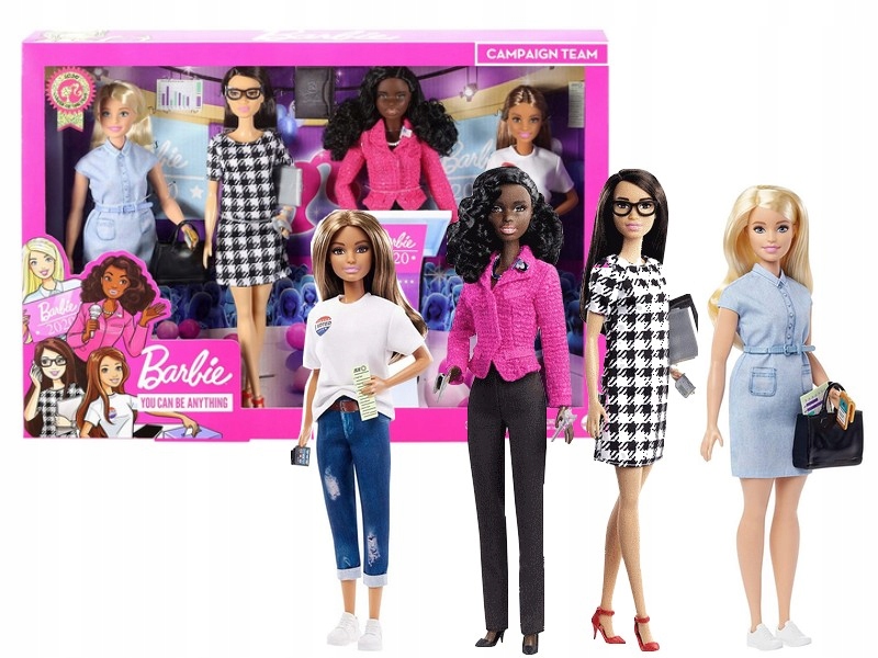 

Lalka Barbie 60 urodziny kariera Zestaw 4 Lalek