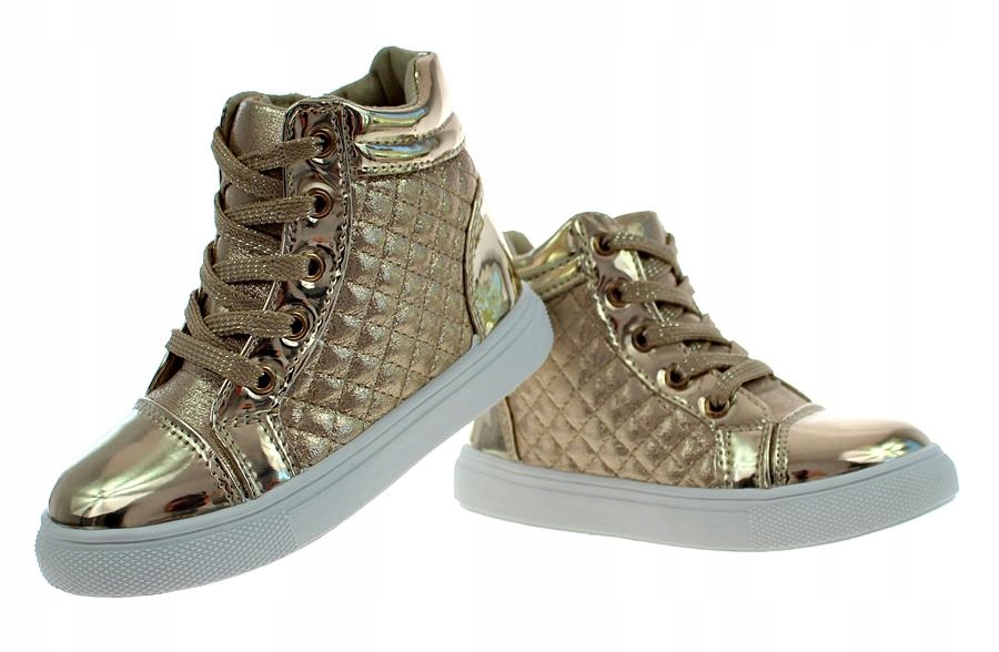 Botki na suwak dziecięce sortowe buty wysokie 5869 roz. 35 Materiał skóra ekologiczna