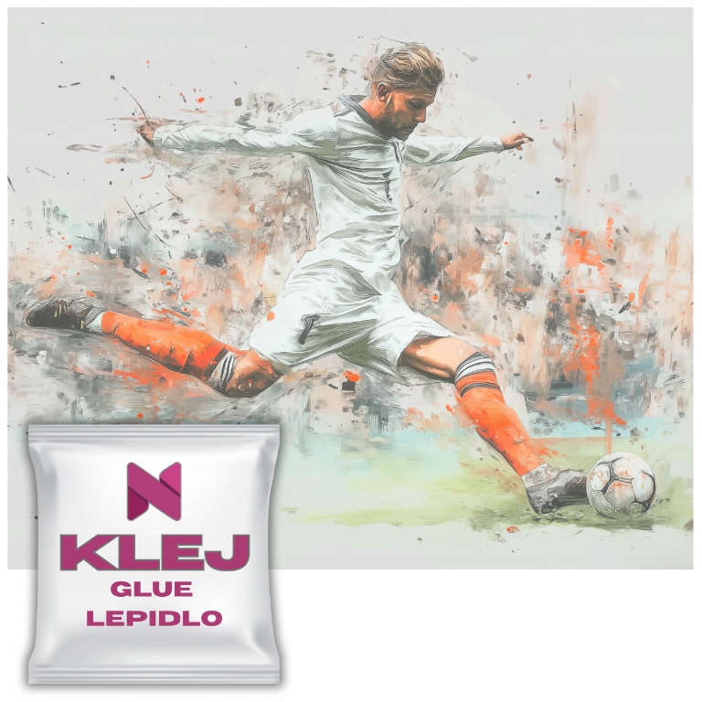 Fototapeta pro chlapce Fotbalista Fotbal Tapety na zeď Akvarel 197x296