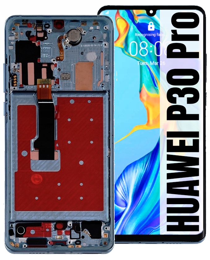 Huawei P30 Pro Oled LCD displej Obrazovka Rámeček Breathing Crystal