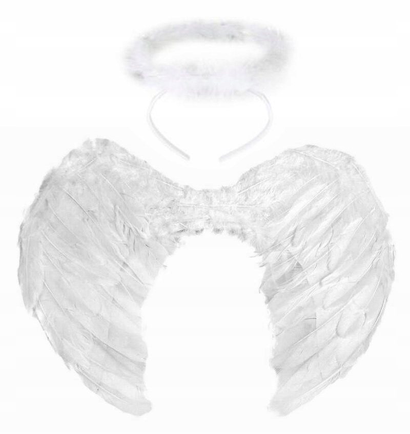 Крылья ангела ангела с перьями 60 х 43 см + Aureola