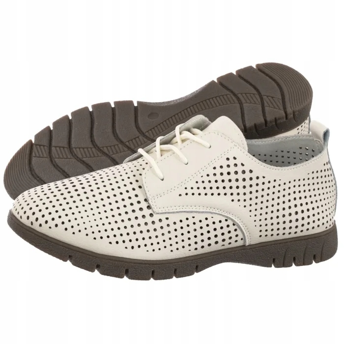 Kožené dámské polobotky Sergio Leone Béžová Sp 005