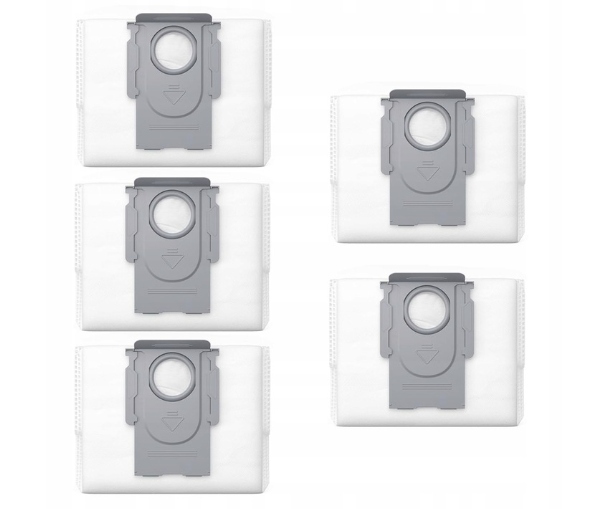 5x Worek na kurz do Roborock S7 MaxV Ultra Q7+ TF+ S8 + PRO ULTRA Q5 Pro+ Q8 Max+