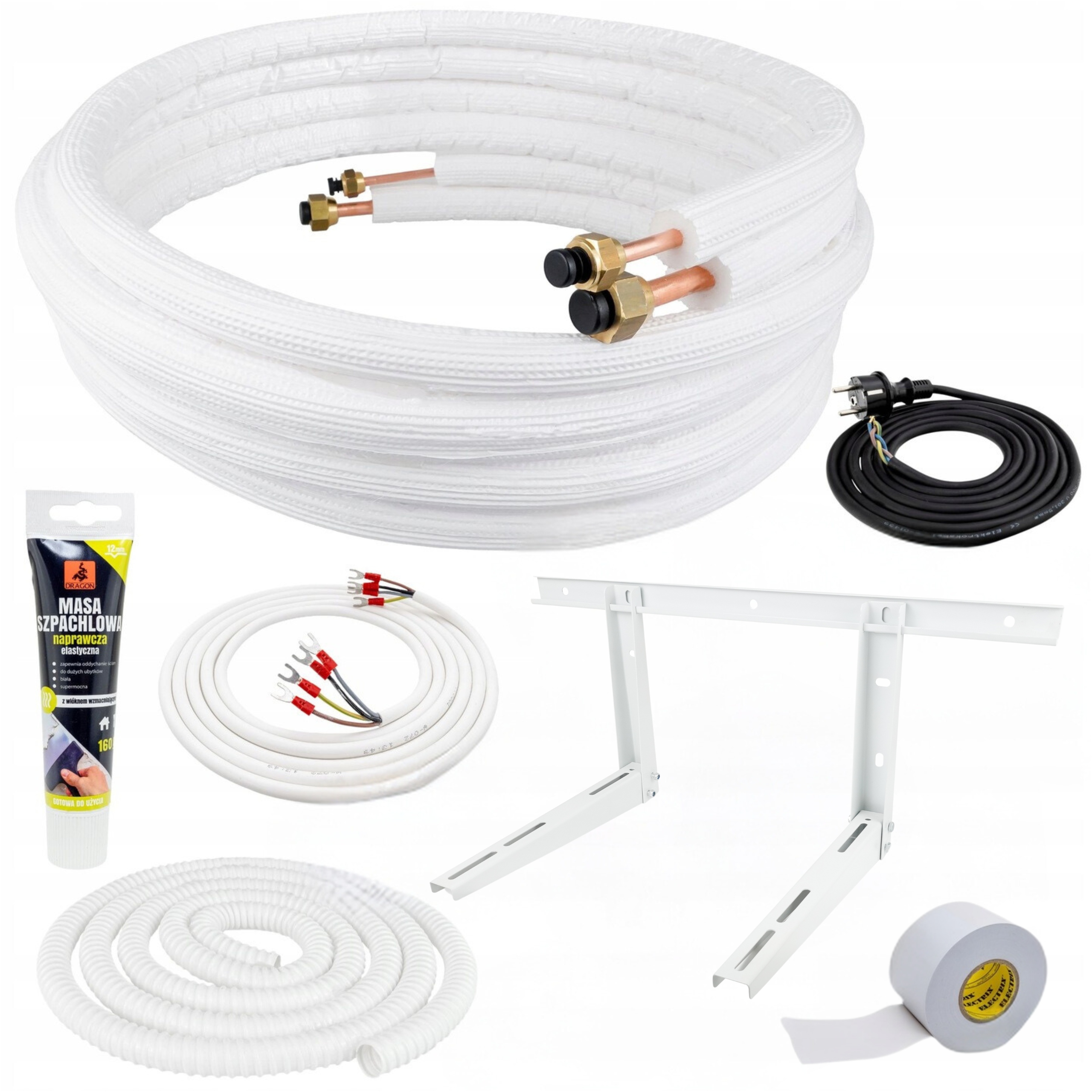 Sada trubek pro Klimatizaci do 3,5 kW Trubka 3 m Držák pro montáž