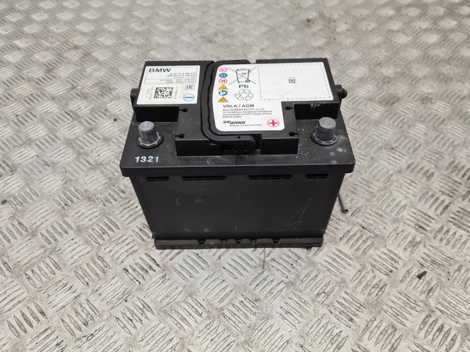 BMW ORIGINAL AKUMULATOR AGM 8799312 9799314 60AH 660A
