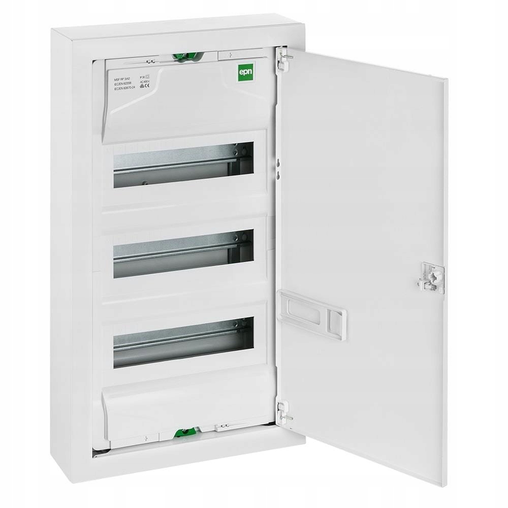 Modulárny nástenný rozvádzač biely Msf Rn 3x12 IP30 Pe+n