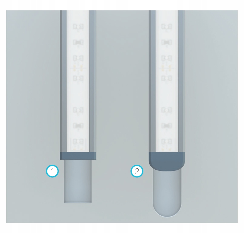 ZAŚLEPKA DO PROFILU TYPU B SZARA CZARNA BIAŁA INOX Marka Lumines lighting
