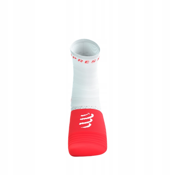 COMPRESSPORT Skarpetki biegowe PRO MARATHON SOCKS V2.0 fluo red/white T2 Marka Compressport