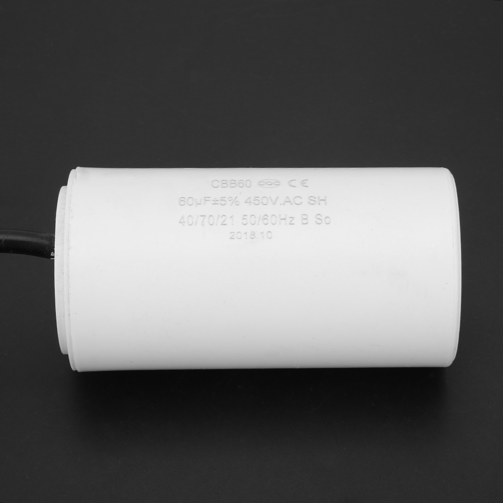 Kondensator Rozruchowy 60 uF 450V AC Symbol Silnikowe