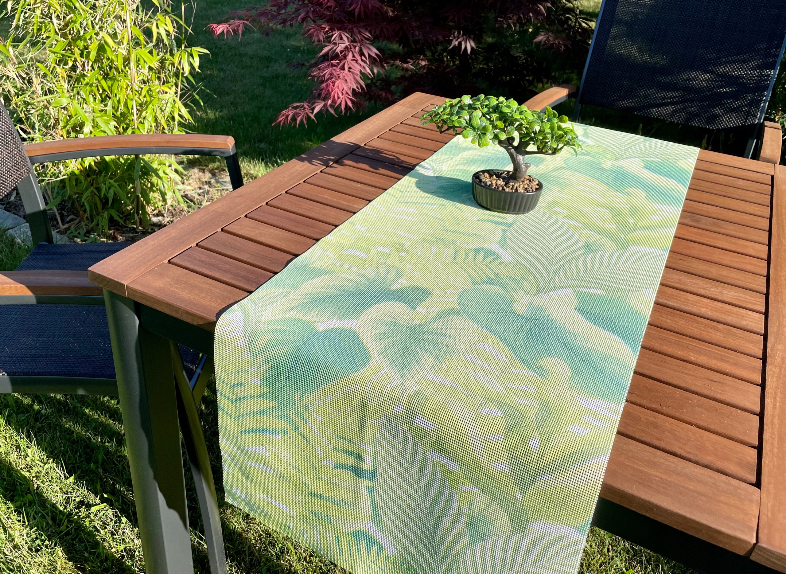 

Bieżnik Ogrodowy Piankowy Zielony Liście 40x150