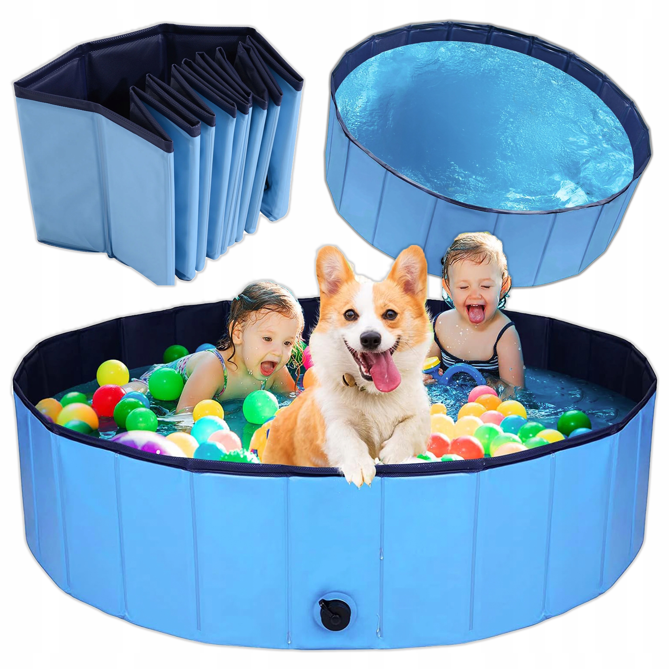 Levně Bazén pro psy Zahradní Zvířata pro Děti Skládací Odolný 100x30