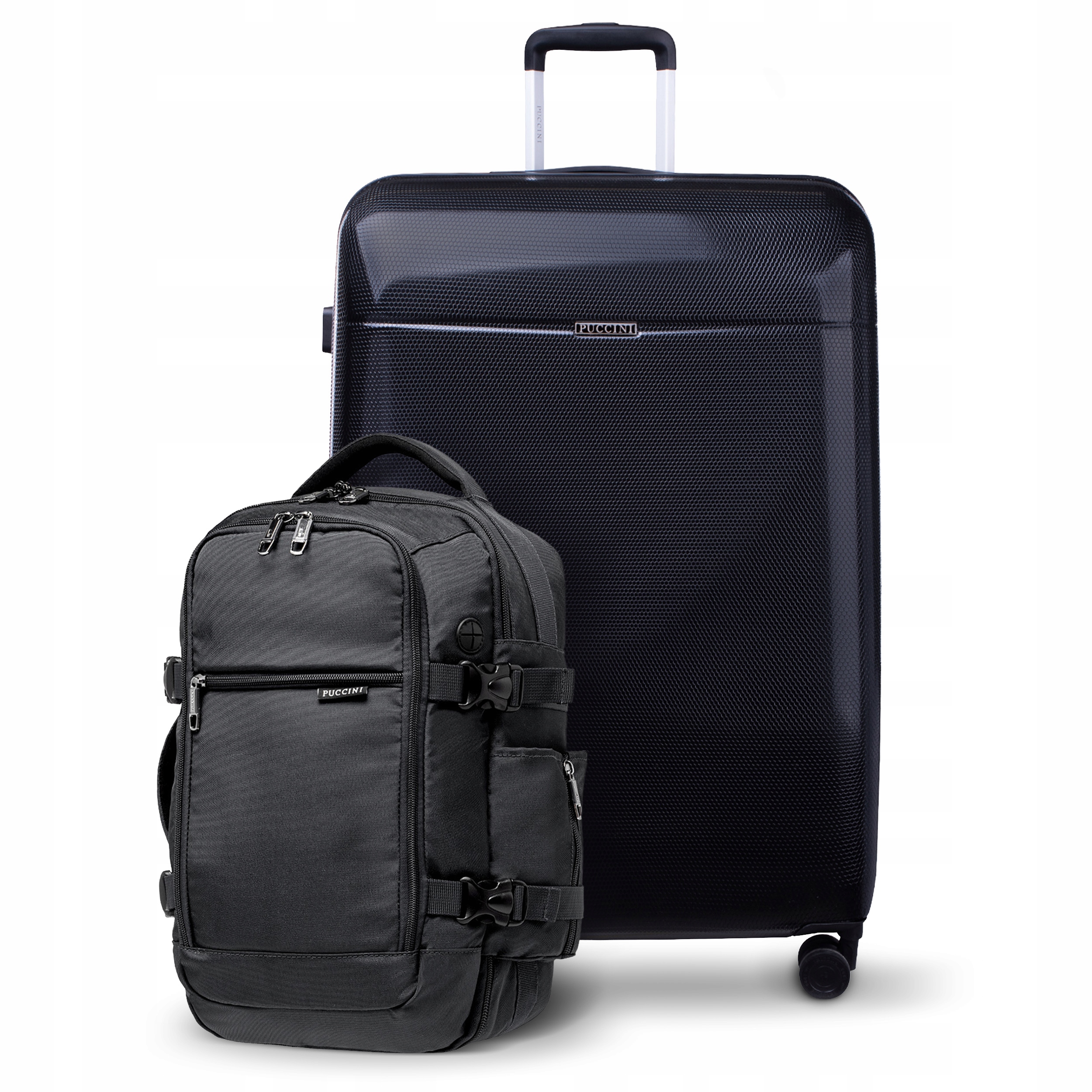 Walizka Duża Podróżna Pc Plecak do Samolotu EasyPack Zestaw