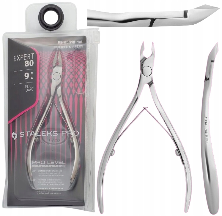 Profesionální kleště na kůži Expert 80 9 mm Staleks Jednoduchá údržba