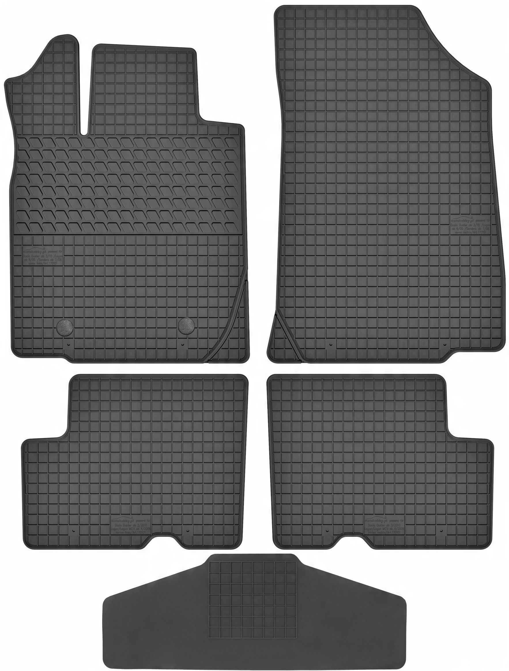 

Dacia Duster I 2010-2013 Dywaniki z osłoną