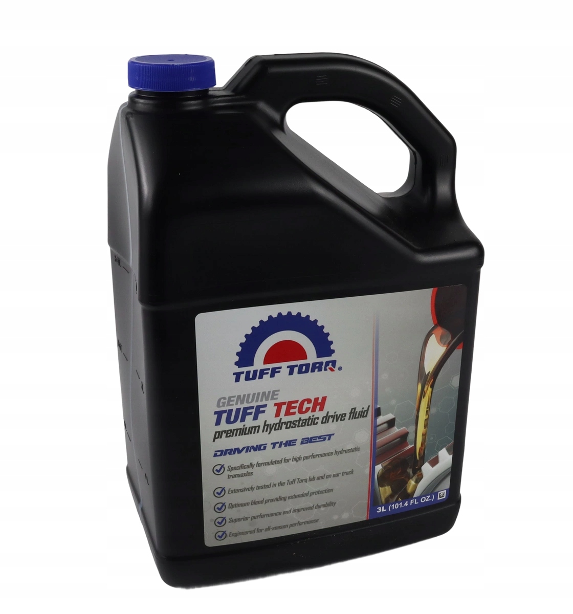 Hydrostatický olej Tuff Torq Tech 5W50 3 litrov prevodovka TuffTorq Gear