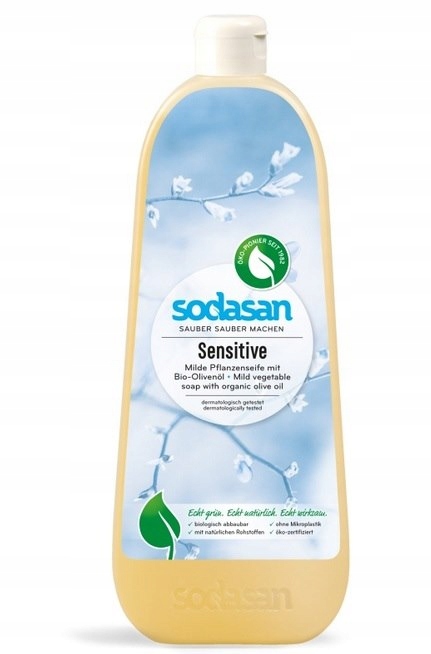 Tekuté olivové mýdlo sensitive Bio 1000 ml Sodasan