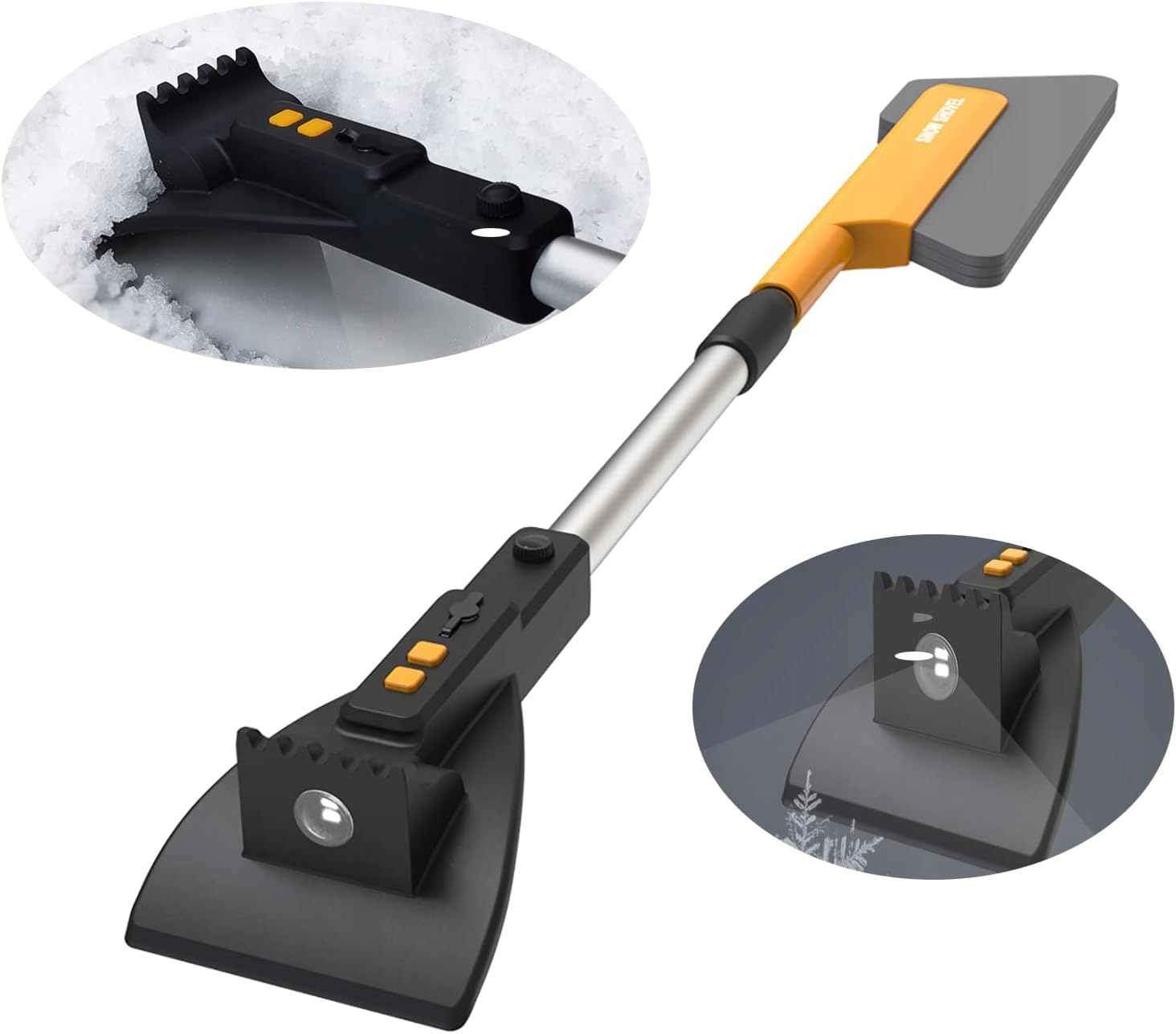 Samochodowa skrobaczka do lodu, wysuwana szczotka do śniegu ze