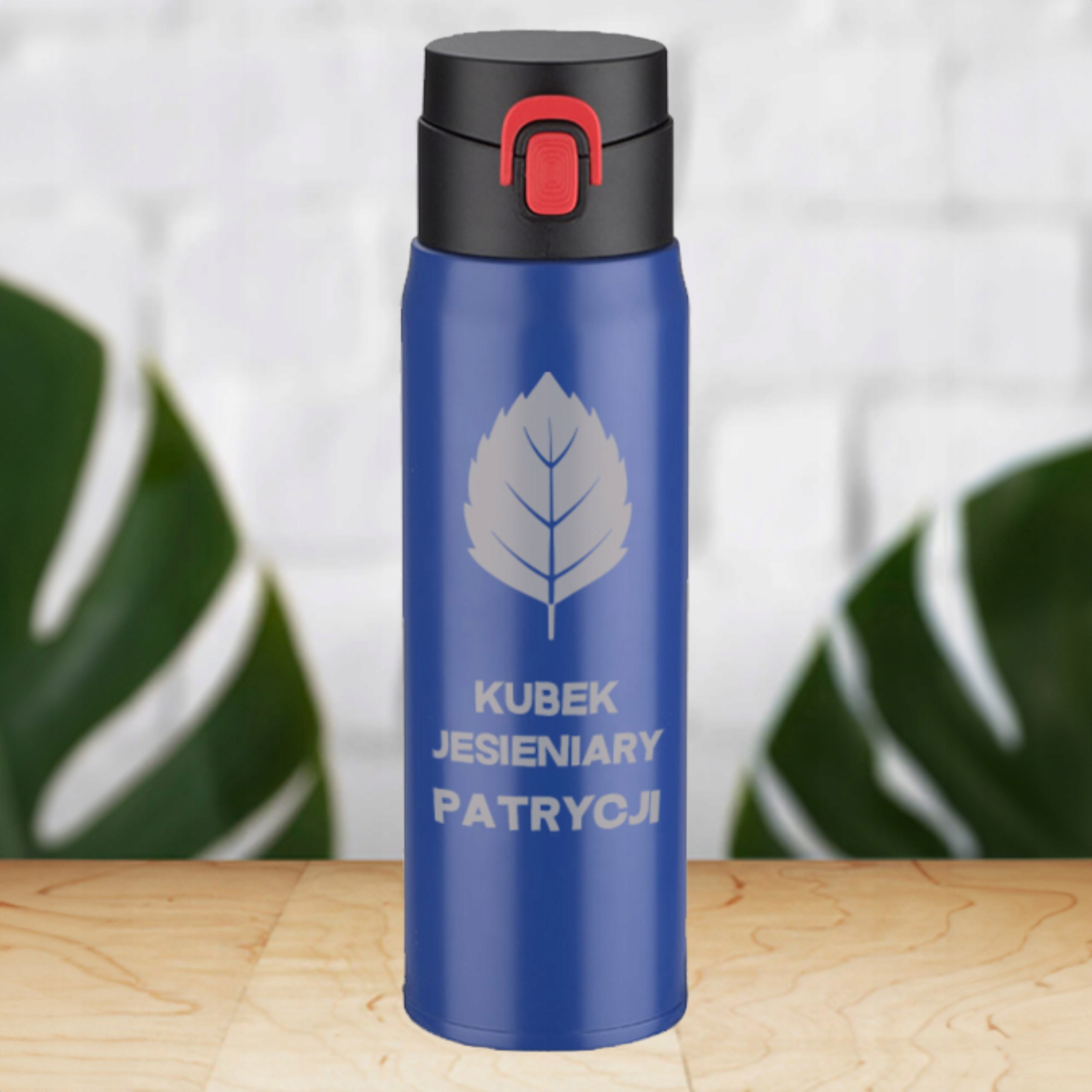 KUBEK TERMICZNY TERMOS NA KAWĘ HERBATĘ DO SAMOCHODU 420ml NIEBIESKI +GRAWER Model Fade