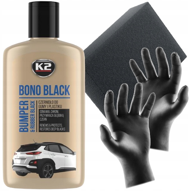K2 BONO BLACK - CZERNIDŁO DO PLASTIKÓW I OPON ReA