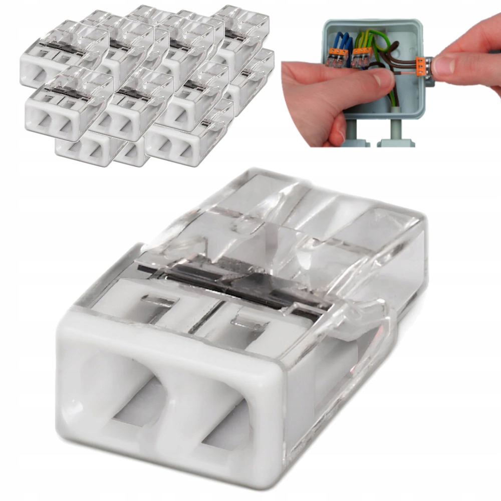 

25x Wago 2273-202 Szybkozłączka Złączka 2x0,5-2,5