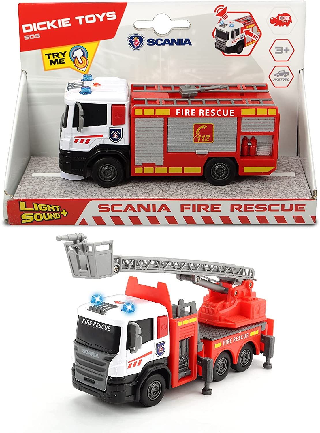 

Zabawka Dickie Toys Sos wóz straż pożarna Scania