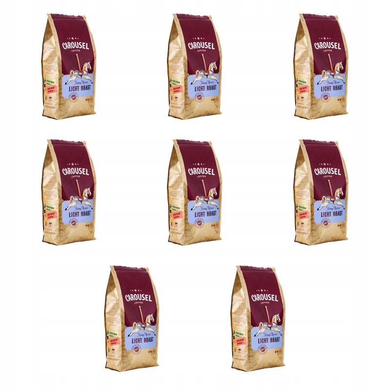 Carousel Coffee Carousel Coffee Flying Horses Light Roast 1000g X8