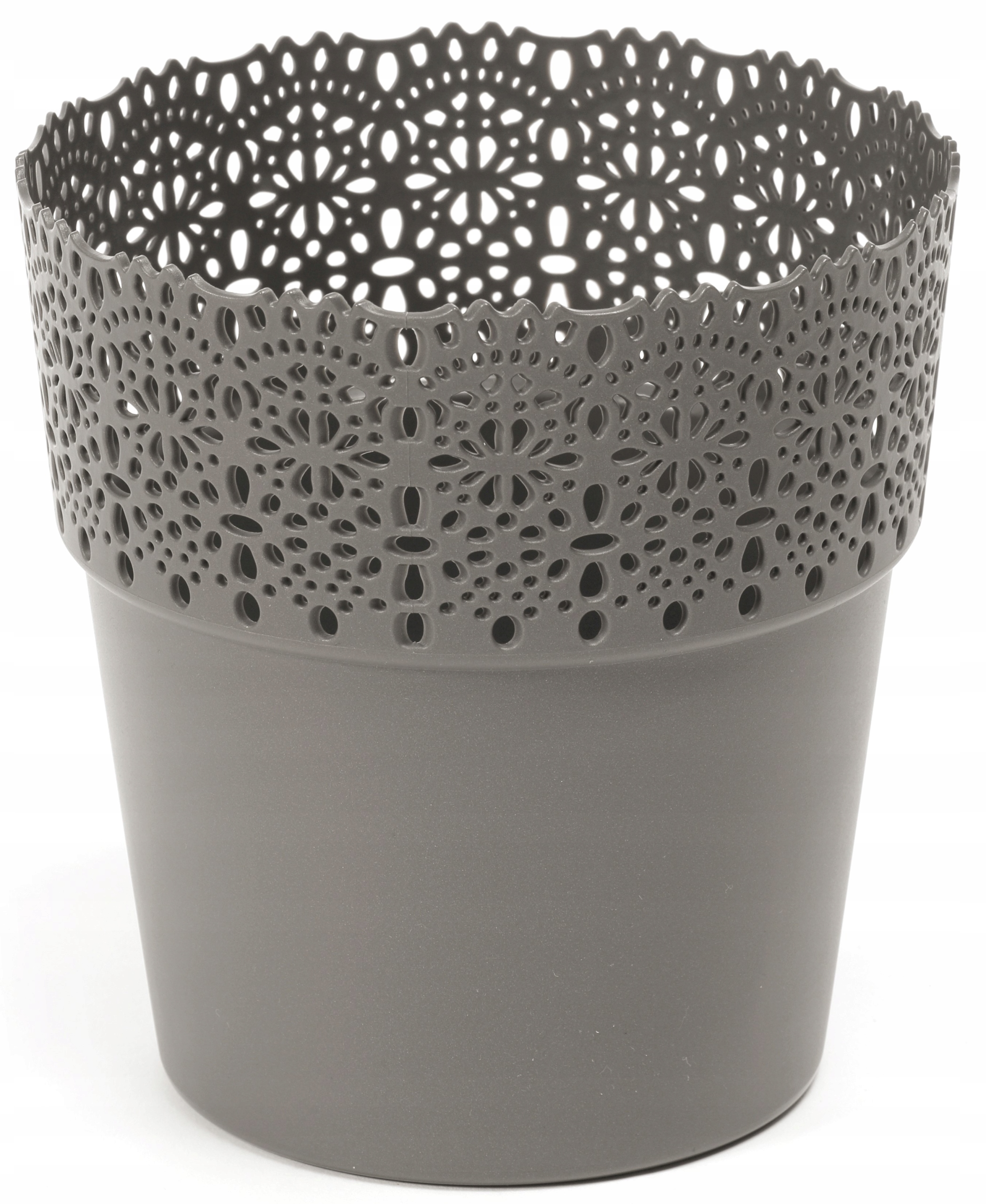 

Doniczka Osłonka Bella FI11,5cm H12cm Antracyt