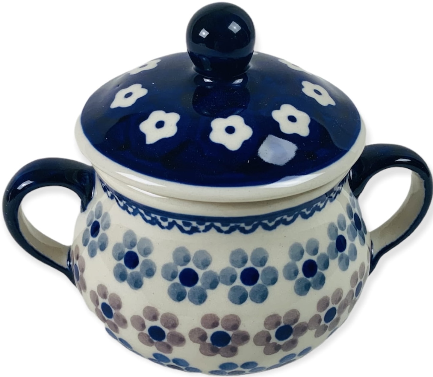 Cukřenka 250 ml s oušky E037 Originální keramika Bolesławiec