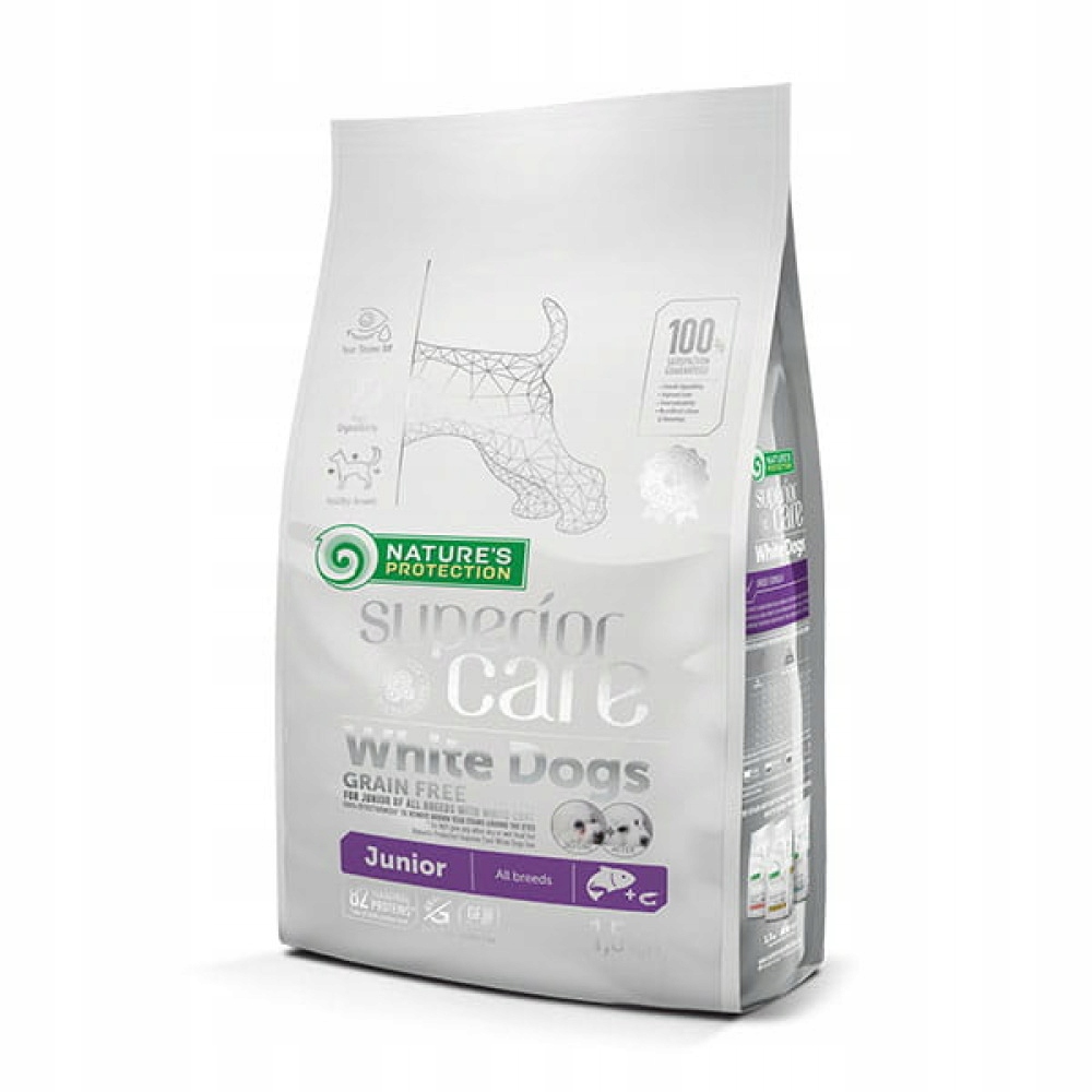 Nature's Protection Superior Care Grain Free White Dog Junior All Breeds 1,