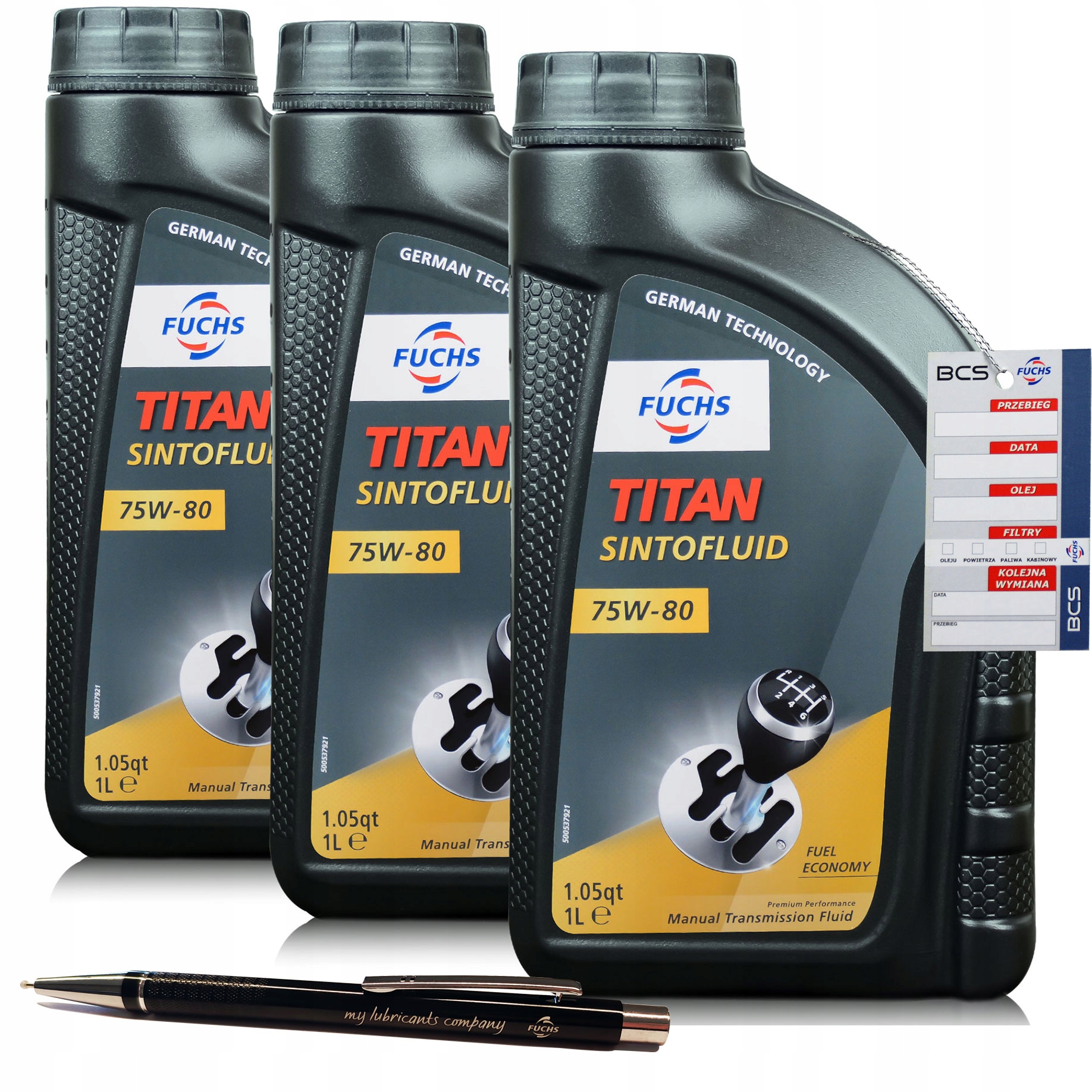 3 Litry Fuchs Titan Sintofluid 75W80 Olej Przekładniowy 3L
