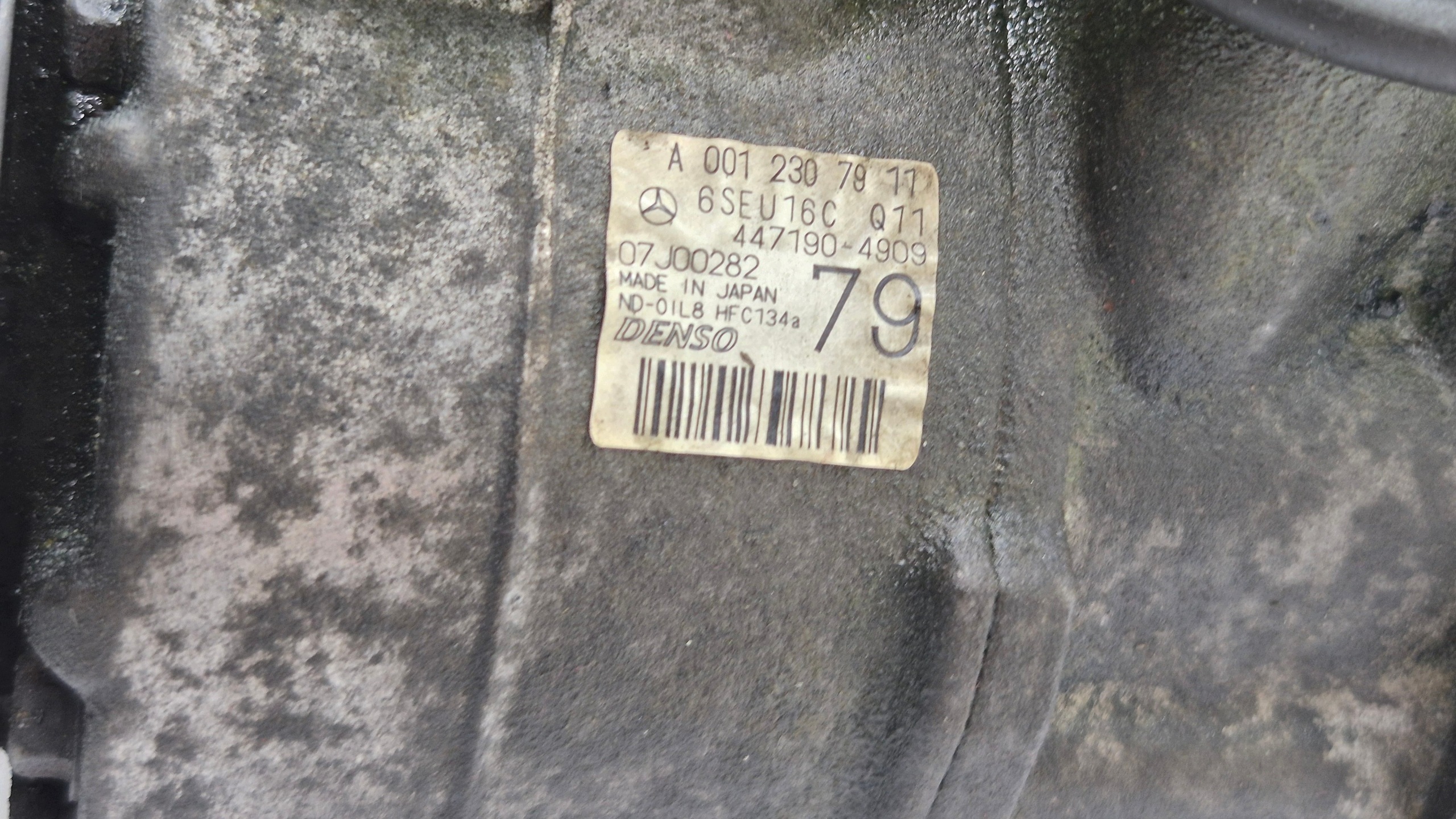 kompresszor klímakompresszor 0012307911 MERCEDES W209 W211 W219 3.0 CDI