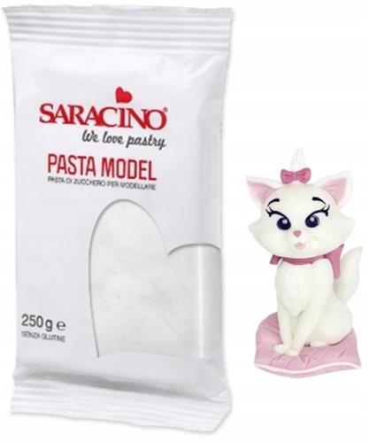 Masa Cukrowa Saracino Biała 250g Lukier Plastyczny Do Modelowania Figurek