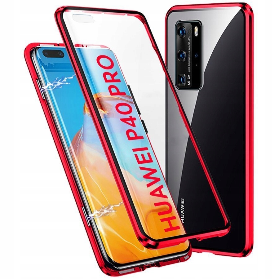 

Etui Magnetic Glass Case 3w1 360 do Huawei P40 Pro