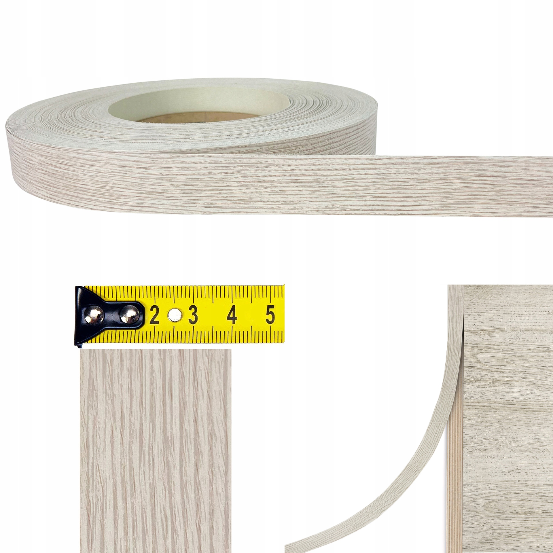 Dýha Melaminový lem Šířka 4 cm Páska na okrajích nábytku na desce Dub Diy