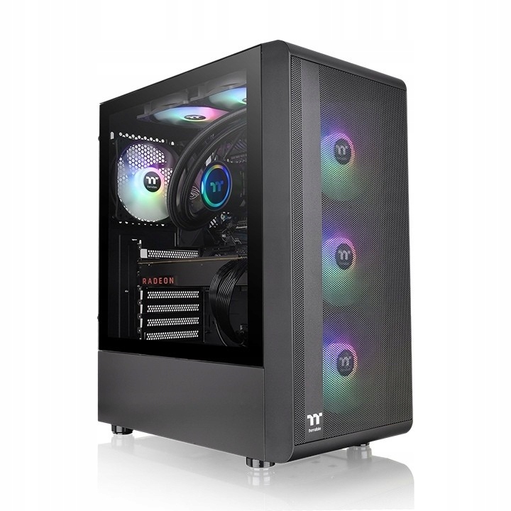 Thermaltake Obudowa S200 Tempered Glass ARGBx3 Czarna