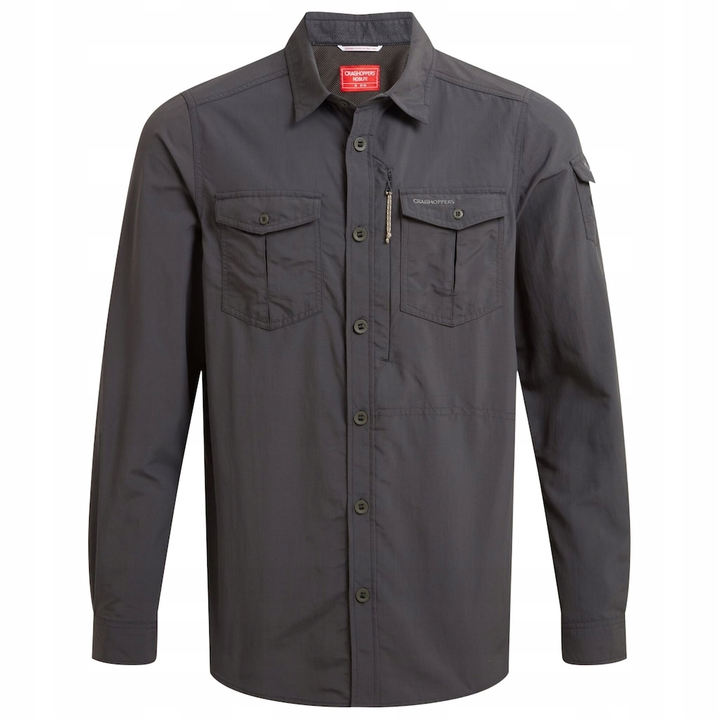 Košile s dlouhým rukávem Craghoppers NosiLife Adventure III černá 3XL
