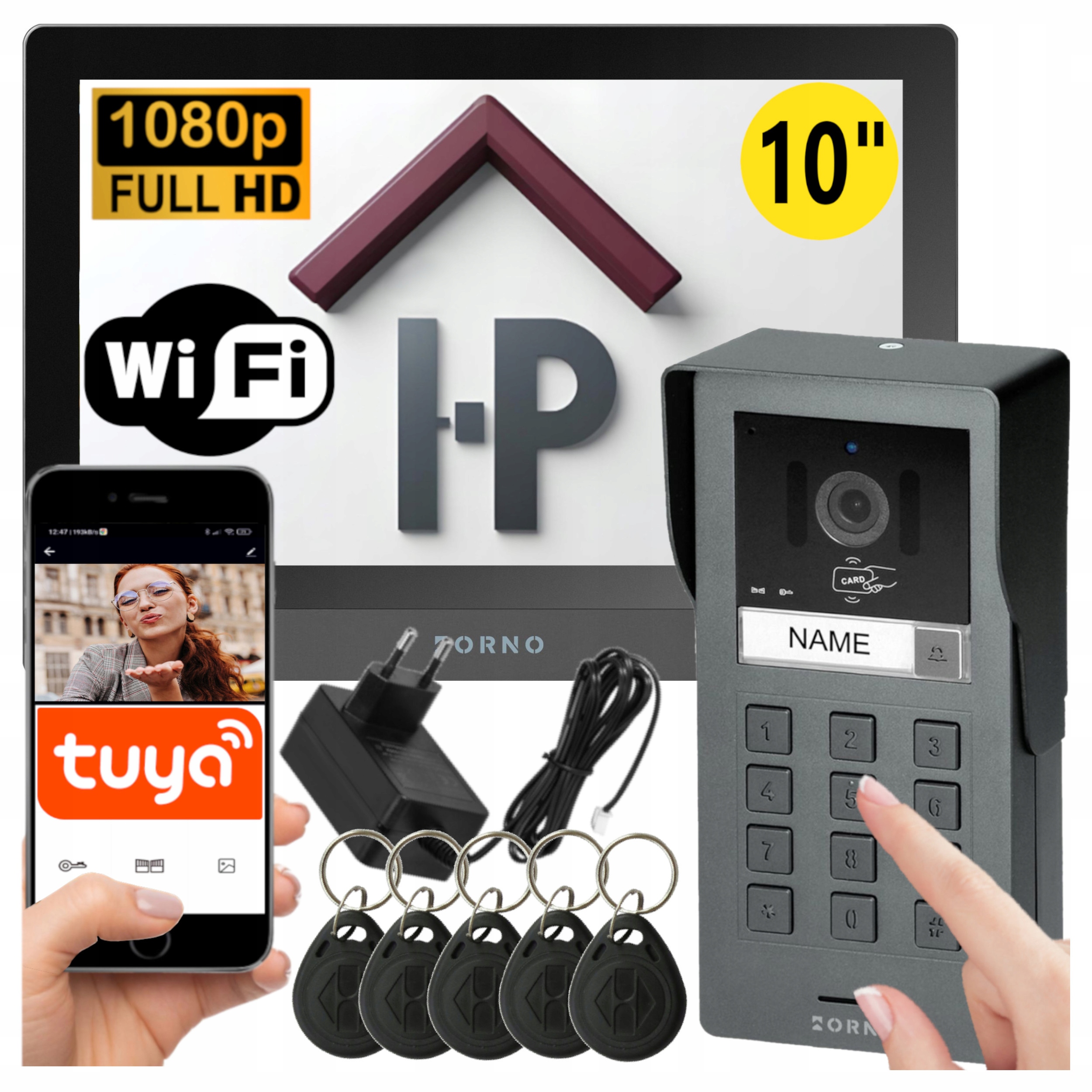 WIDEODOMOFON DOMOFON WiFi TUYA 10