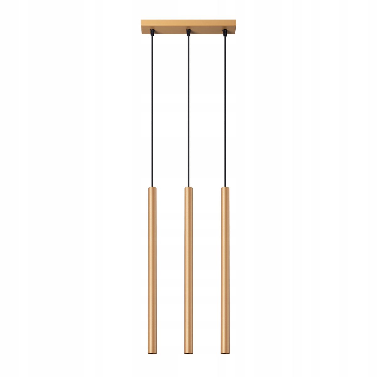 Závesná stropná lampa Zvis 3x G9 Tubulárny luster Zlatá Pastelo Sollux