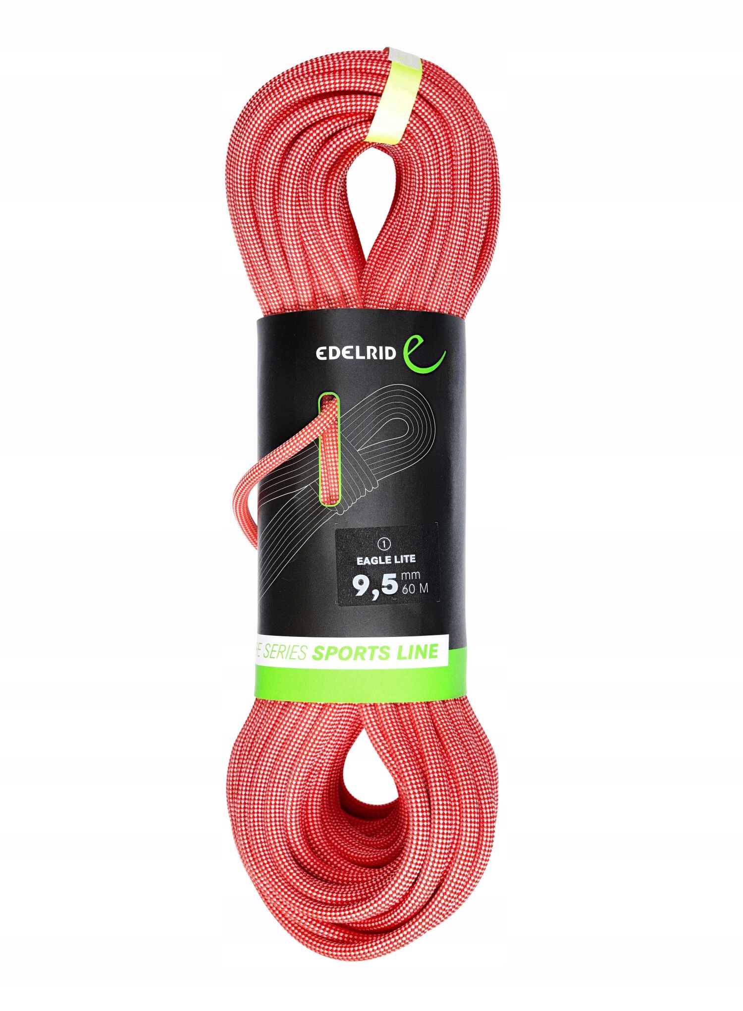 Lezecké lano Edelrid Eagle Lite 9,5 mm 60 m červená barva