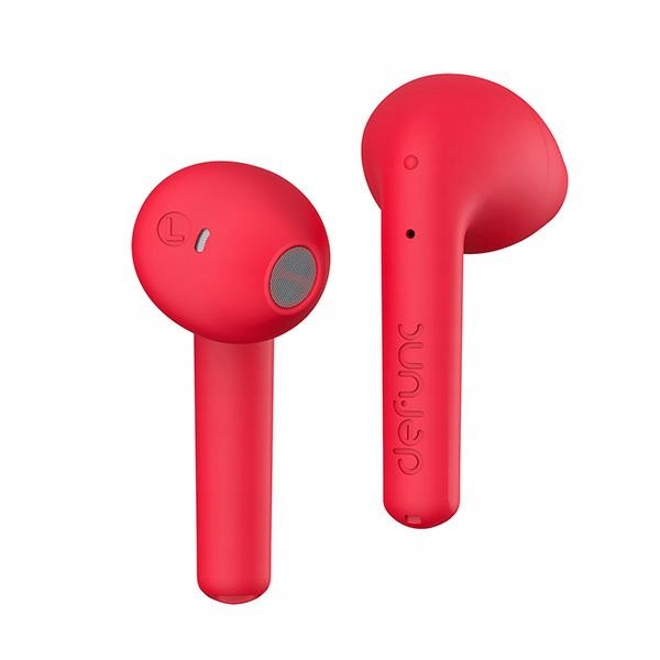 DeFunc Bezdrátová sluchátka Bluetooth 5.3 True Lite červená/červená 71465