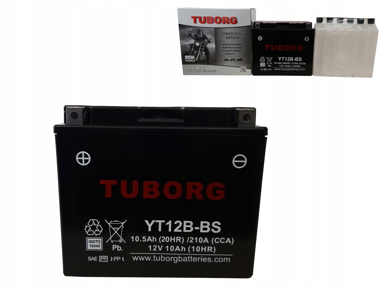 

Akumulator Tuborg Agm YT12B-BS 12V 10AH 210A
