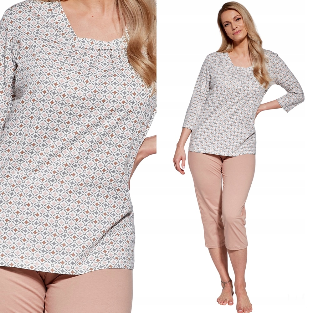 Dámské Pyžamo Cornette Nadia 767 3XL 46 Béžová